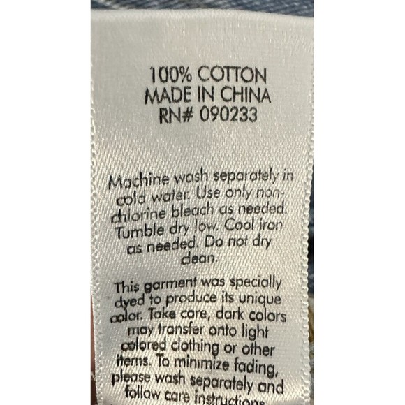 Bullhead DenIm Co. High Rise Short Shorts Sz 5 Blue Jean Mom Patchwork Cut Offs - Picture 5 of 5